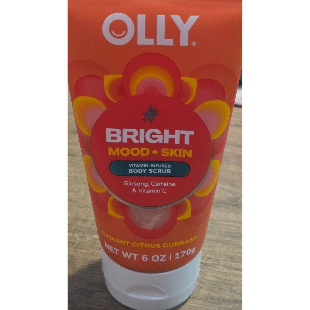 OLLY Bright Mood + Skin Vitamin-Infused Body Scrub Citrus Currant 6oz Vitamin C